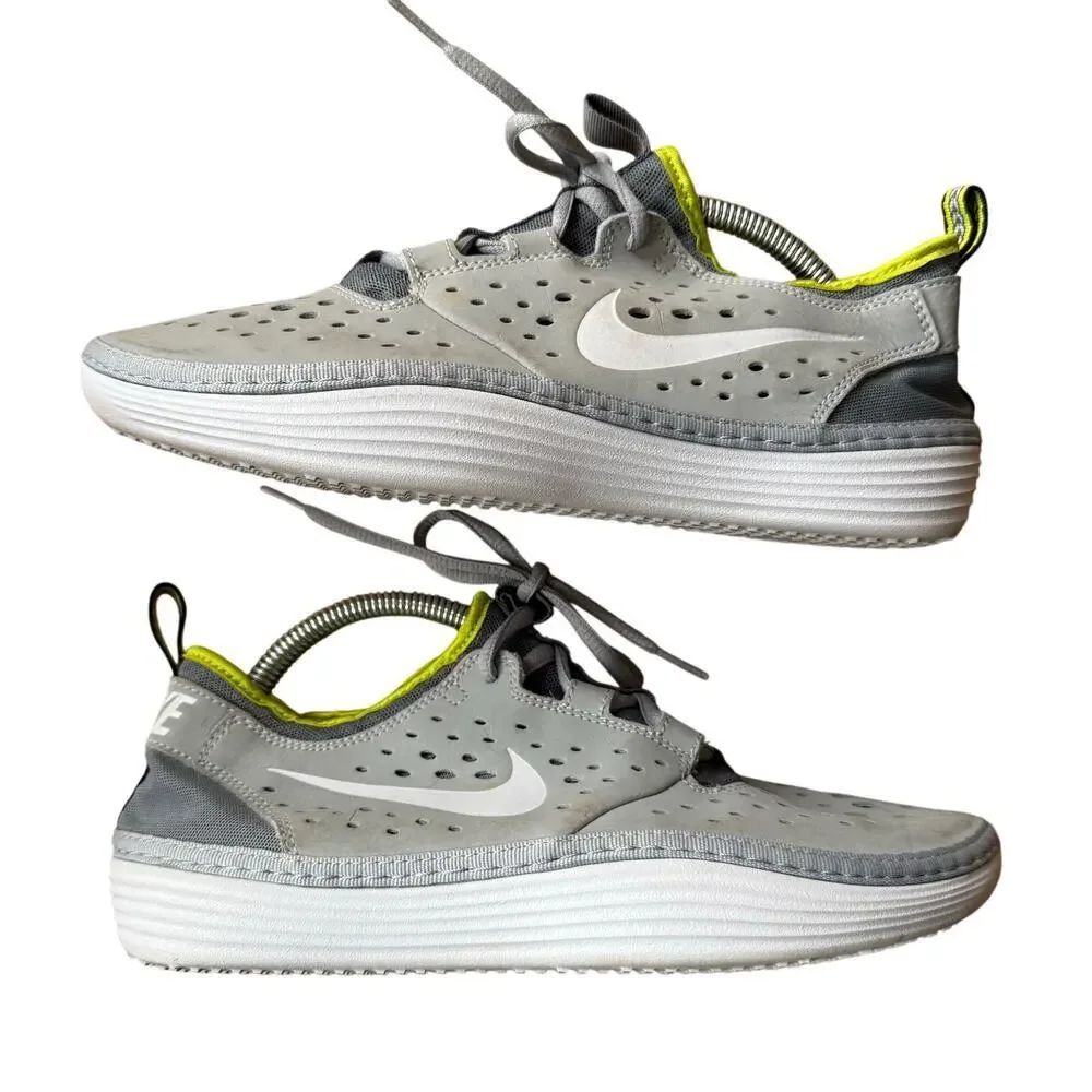 Nike Solarsoft Costa Low Running Shoes Wolf Gray White Size 8 Athletic Track